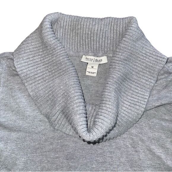 White House Black Market Womens Cowl Neck Sweater w/ Button Sleeve Detail Medium - Picture 5 of 7